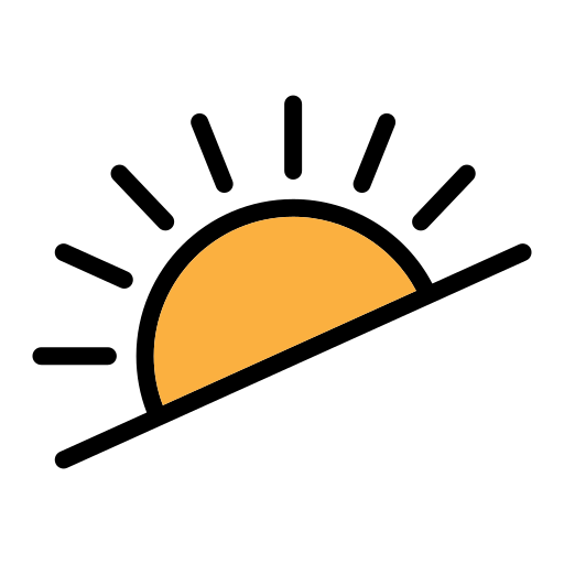 Sun Generic Outline Color icon