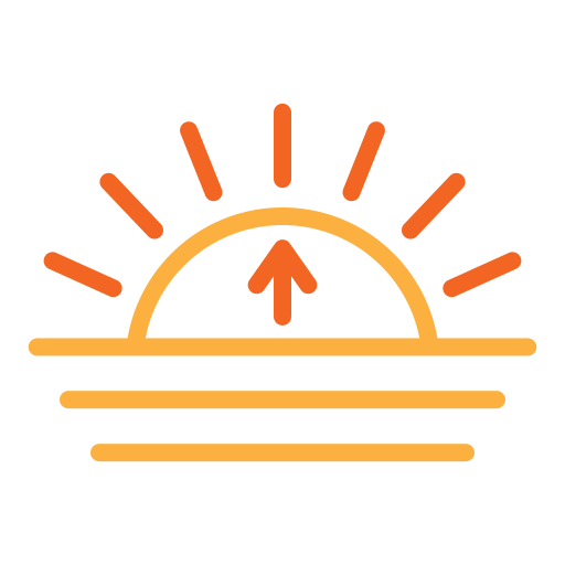 Sunrise Generic Outline Color icon