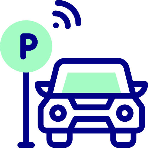Parking Detailed Mixed Lineal color icon