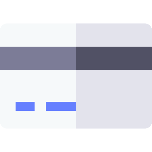 kredietkaart Basic Straight Flat icoon