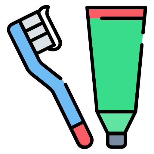 歯ブラシ Generic Outline Color icon