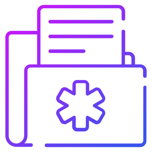 Medical folder Generic Gradient icon
