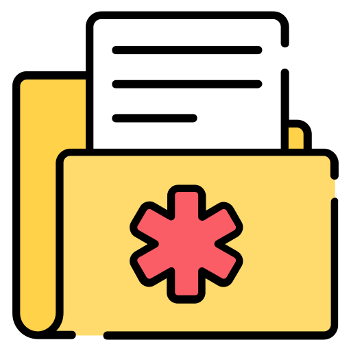 Medical folder Generic Outline Color icon