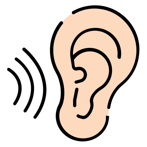 Ear Generic Outline Color icon