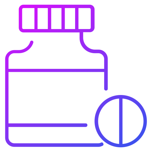 frasco de comprimidos Generic Gradient Ícone