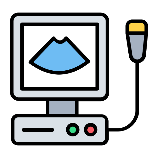 Ultrasound Generic Outline Color icon