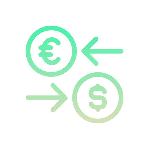 Money exchange Generic Gradient icon