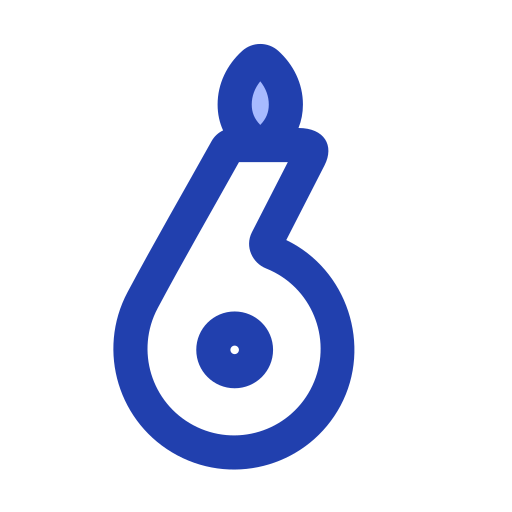 キャンドル Generic Blue icon