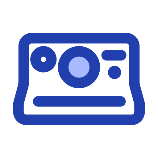 Polaroid camera Generic Blue icon