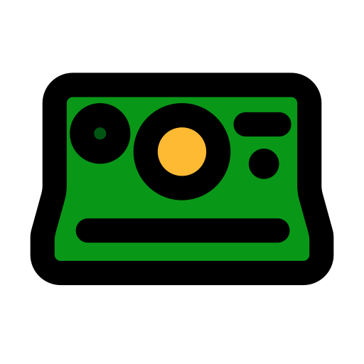 Polaroid camera Generic Outline Color icon