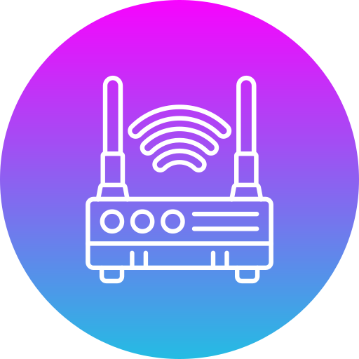 draadloze router Generic Flat Gradient icoon