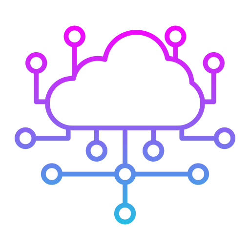 computación en la nube Generic Gradient icono