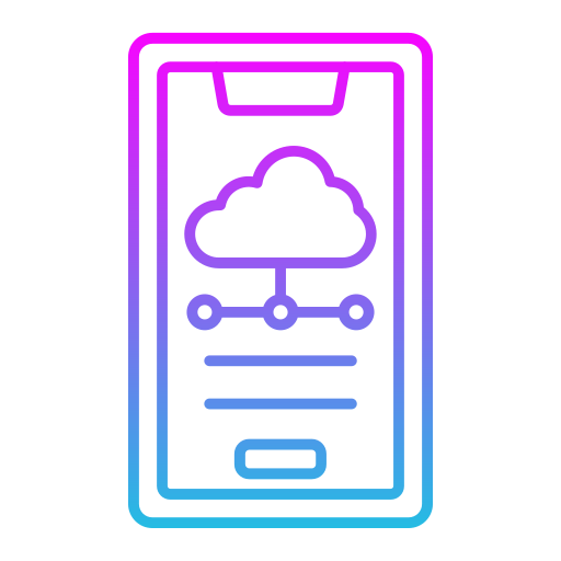 chmura mobilna Generic Gradient ikona