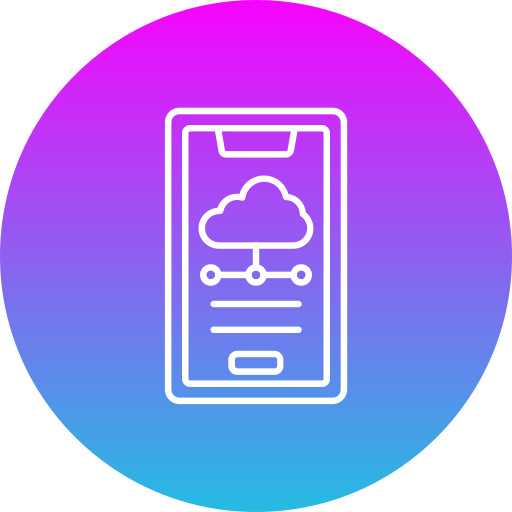 Mobile cloud Generic Flat Gradient icon