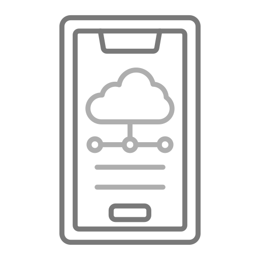 chmura mobilna Generic Grey ikona
