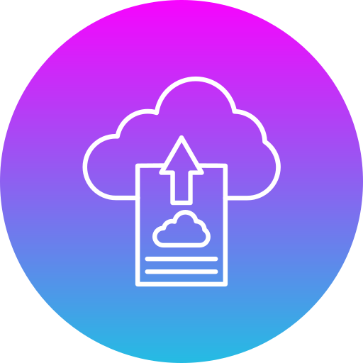 cloud uploaden Generic Flat Gradient icoon