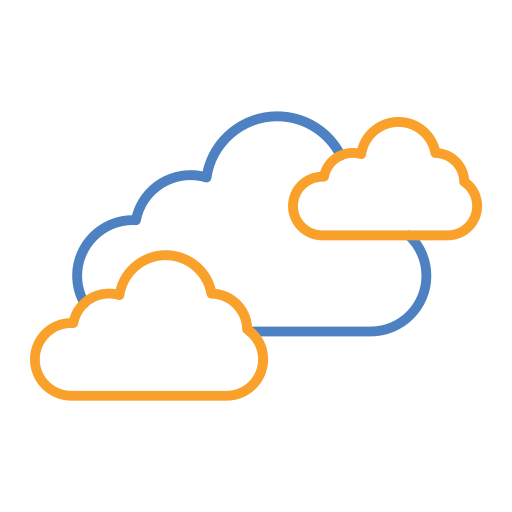 nuvole Generic Outline Color icona