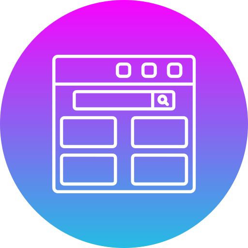 Web browser Generic Flat Gradient icon