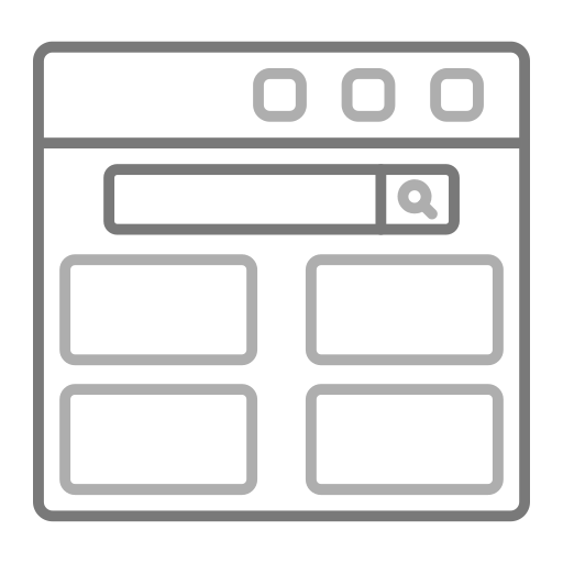 웹 브라우저 Generic Grey icon
