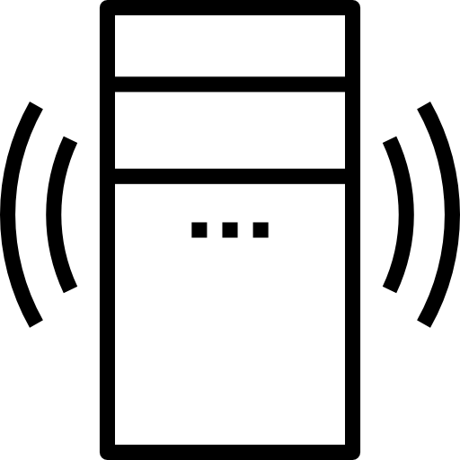 computadora srip Lineal icono