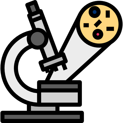 microscopio turkkub Lineal Color icono
