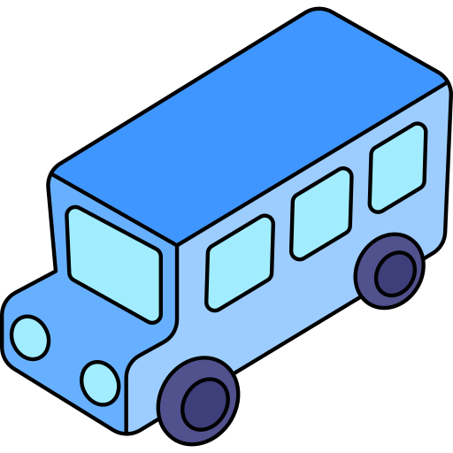 autobús Generic Thin Outline Color icono