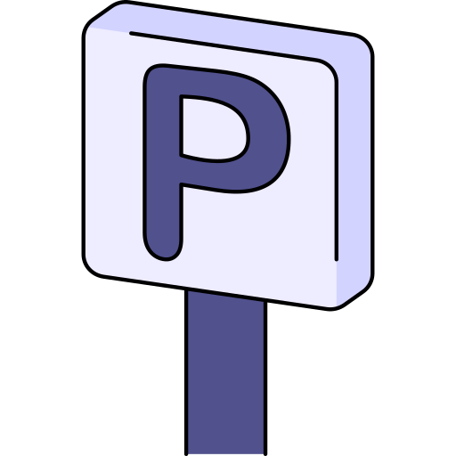 parkeren Generic Thin Outline Color icoon