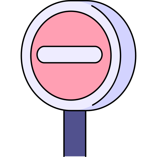 출입 불가 Generic Thin Outline Color icon