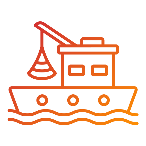 Рыболовная лодка Generic Gradient иконка