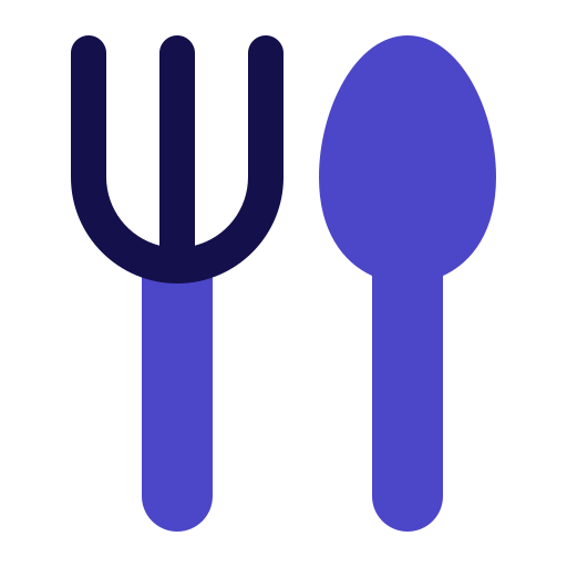 cucchiaio e forchetta Generic Blue icona