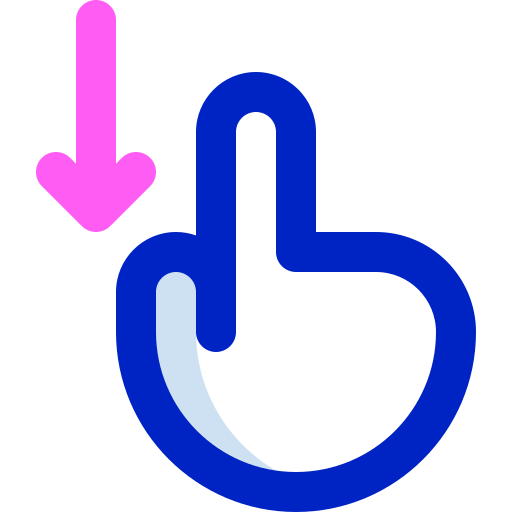Slide down Super Basic Orbit Color icon