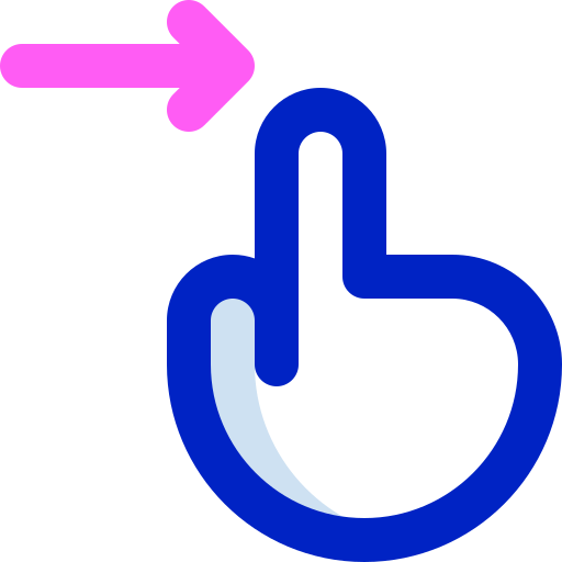 Slide right Super Basic Orbit Color icon
