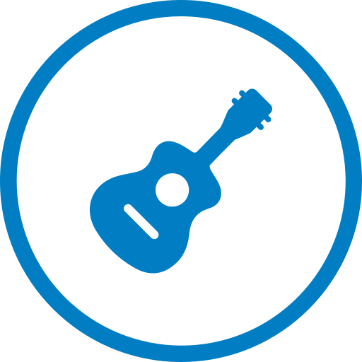 guitare Generic Blue Icône