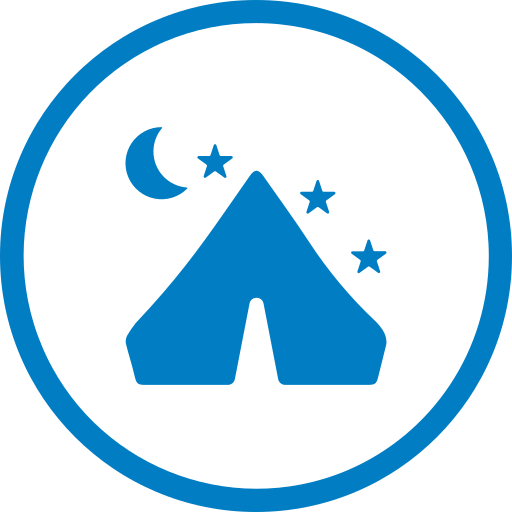 tent Generic Blue icoon