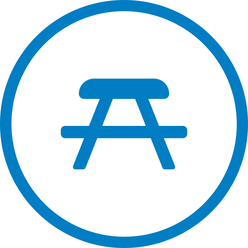 Picnic table Generic Blue icon