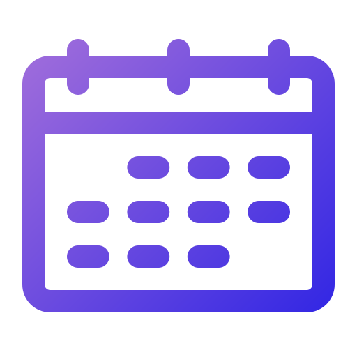 Calendar Generic Gradient icon