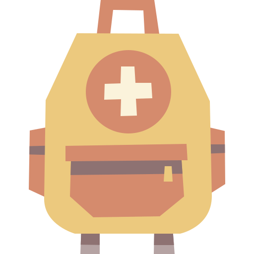 rucksack Cartoon Flat icon