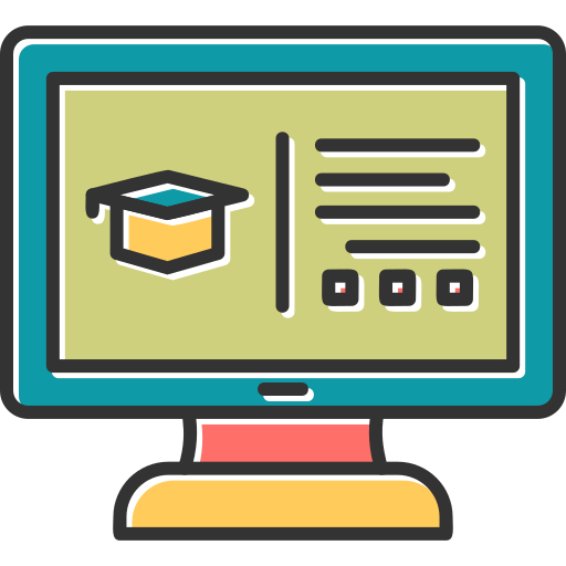 Online education Generic Color Omission icon