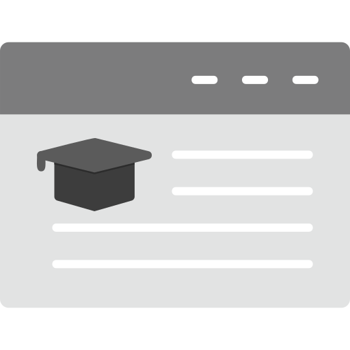 Online education Generic Grey icon