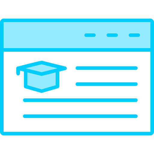 온라인 교육 Generic Blue icon