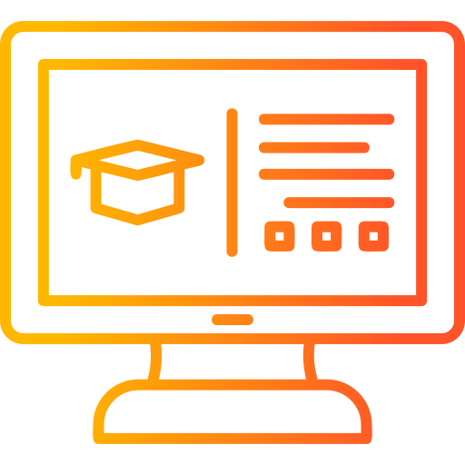 オンライン教育 Generic Gradient icon