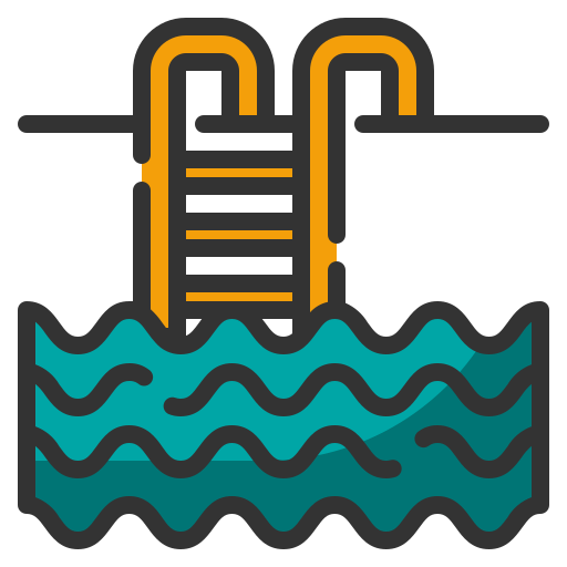 zwembad Generic Outline Color icoon