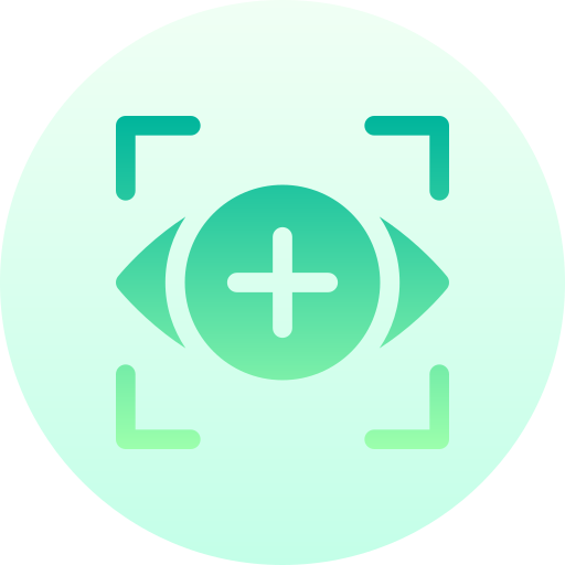 riconoscimento biometrico Basic Gradient Circular icona