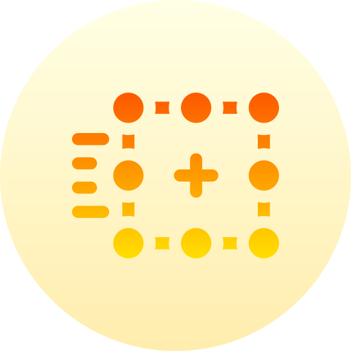 Match moving Basic Gradient Circular icon