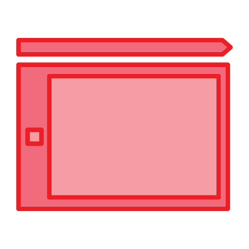 tablet piórkowy Generic Outline Color ikona