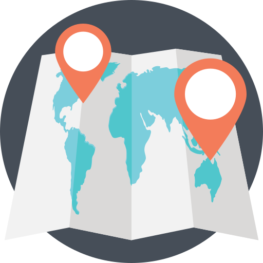 地図の位置 Generic Rounded Shapes icon