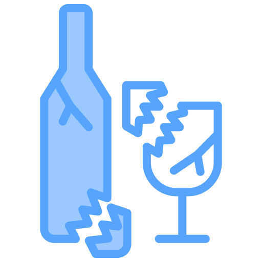 zerbrochene flasche Generic Blue icon