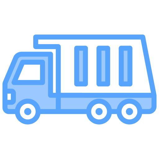 camion della spazzatura Generic Blue icona