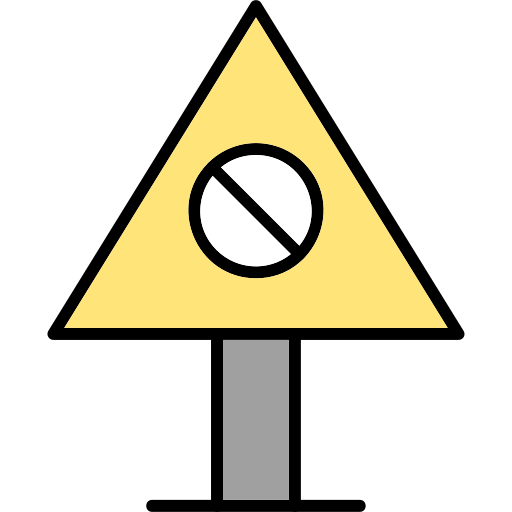 prohibido Generic Outline Color icono