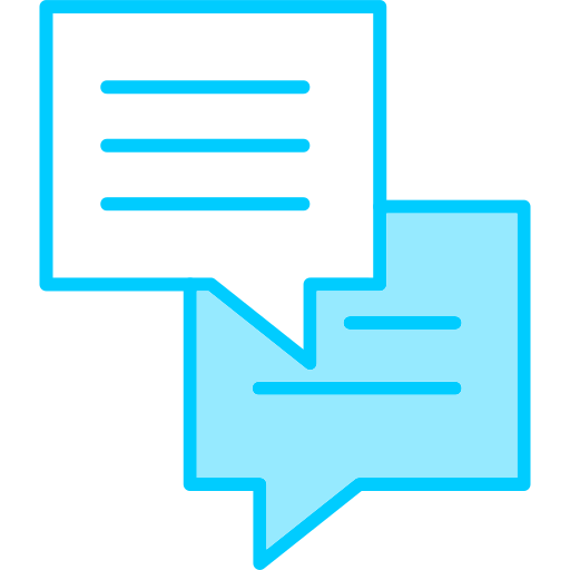 Chat Generic Blue icon